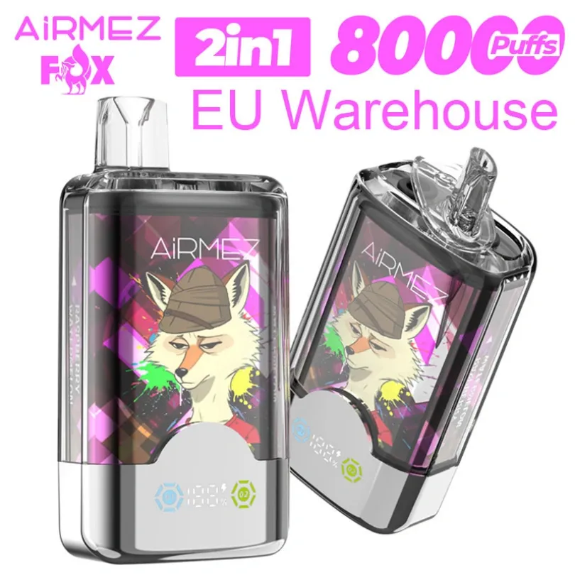 Airmez 80000 Puffs 80K Fox 2 i 1 Dual-Flavor Disposable Vape