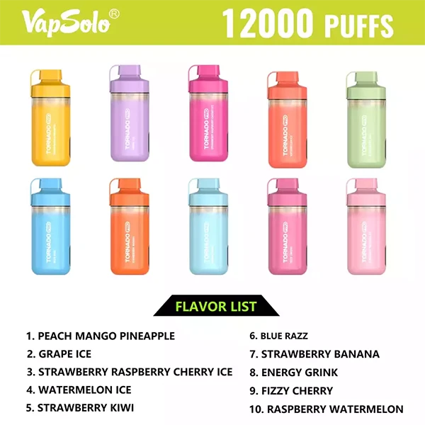 Vapsolo Tornado Pro 12000 puffs