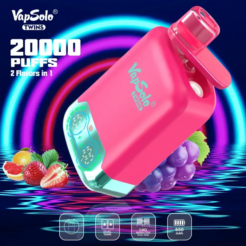 Sådan bruges VapSolo Twins 20000: En begyndervejledning til Dual Flavor Vaping