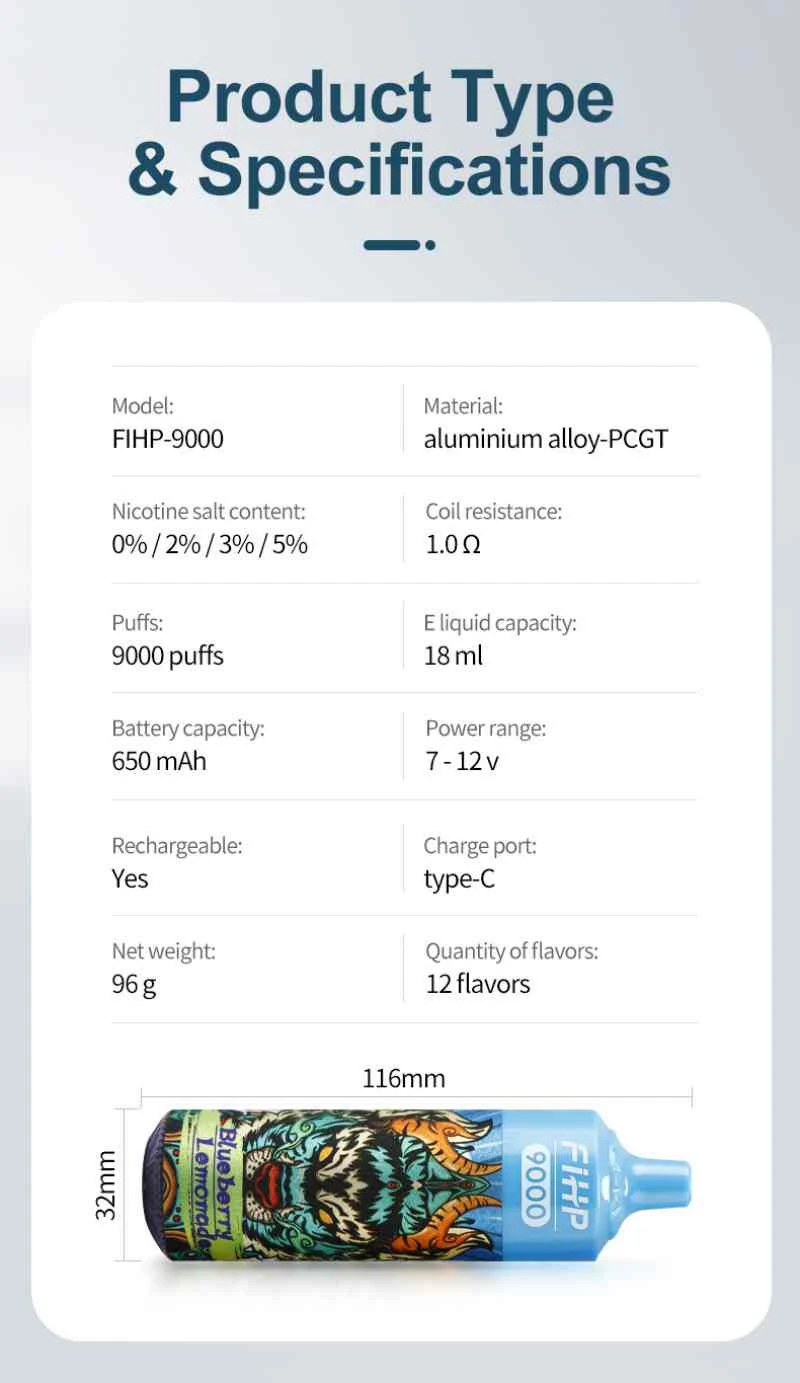 FIHP 9000 TYPE SPEC