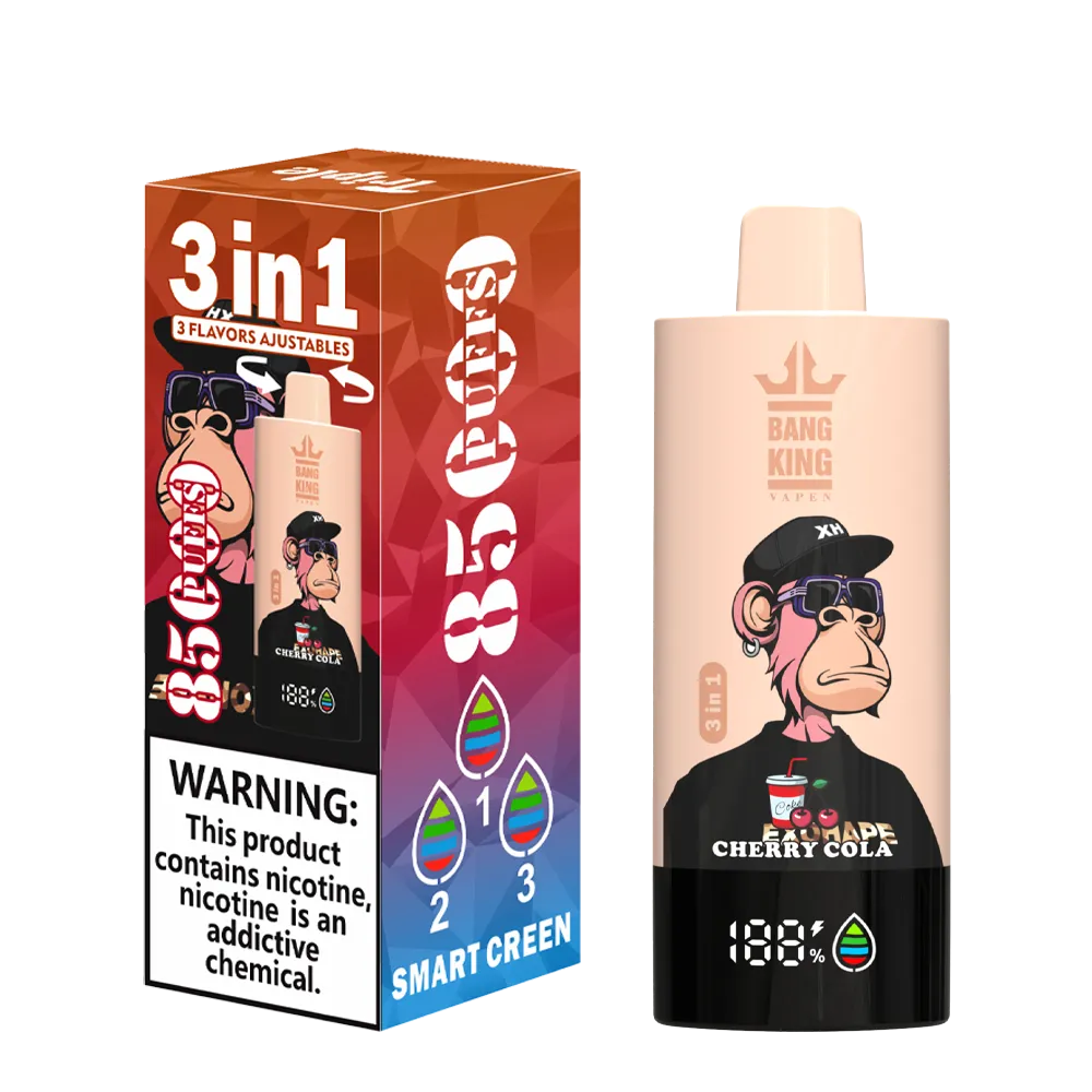Bang King 85000 Puffs 85k 3 i 1 Flavors Switch Disponibel Vape